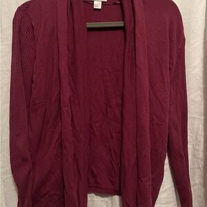 Women's Burgundy cardigan